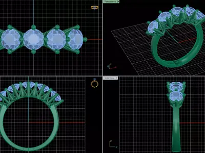 jewelry ring 343 3D print model