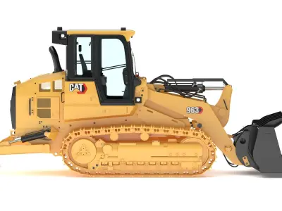 963 CAT Track Loader 3D model