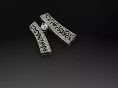 stone pendant 3D model