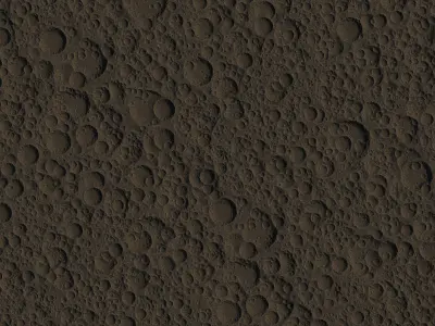 High-polly Crater Battlefield 3D model