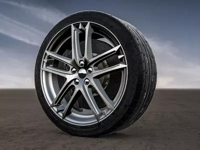 Maserati Grancabrio rims 3D model