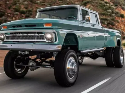 12 inch lift 1965 K10 Crew Cab add ons volume 3 with trailer 3D print model