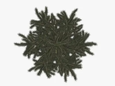Fir tree artificial 05 3D model