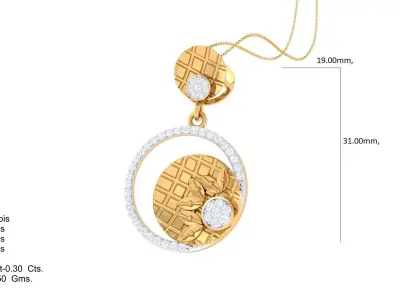 Italian pendant set pendant with top 3D print model