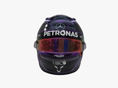 Hamilton helmet 2020 Low-poly 3D model