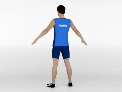 Athlete Runner 07 3D model