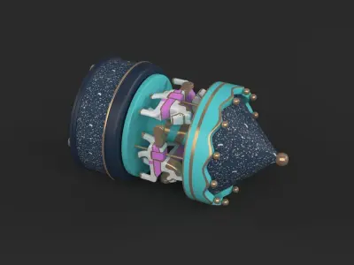 Carousel Music Box 3D model