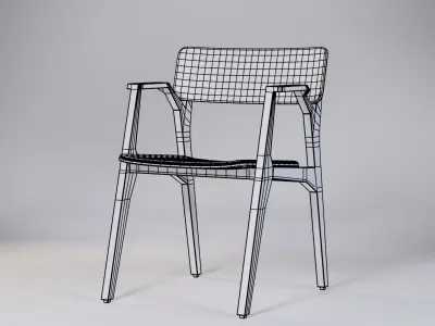 Maui Chair Integral 55x56x77 Low-poly 3D model