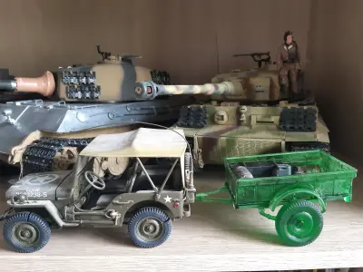 Jeep Willys  Bantam Trailer in  multiple scale 3D print model