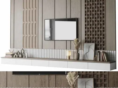 Tv Wall Set 14  3D model