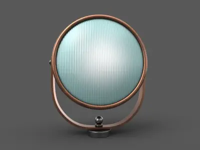 Vintage Lamp 01 Low-poly 3D model