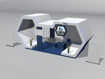 Mining Exhibition Stall 3D model