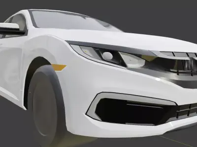 2019 Honda Civic LX  Low-poly 3D model