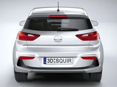 Hyundai Accent 2022 HC4DR basic 3D model