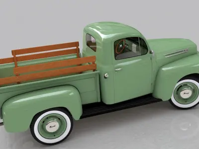 F-1 PICKUP 1948 3D model