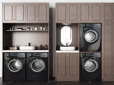 Chinese A Decoration Combination Washing 3D model