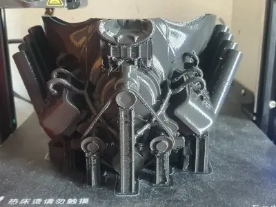 hotrod V8 facemask 3D print model