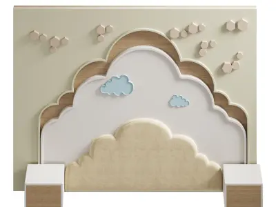 Kids wall panell 10 3D model