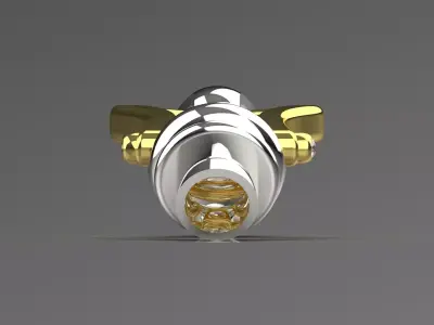Two-tone bracelet connection modern design model bg0044 3D print model