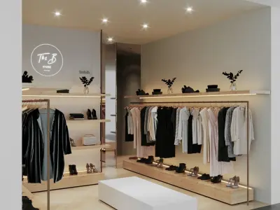 LUXURY CLOTHING STORE INTERIOR DESIGN 3D model 3D model