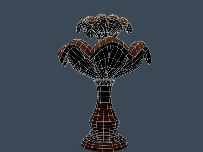fountain Low-poly 3D model