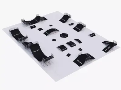 skateboarding park 3D model