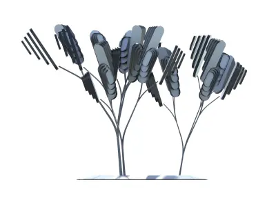 Collection of conceptual shrubs S1A