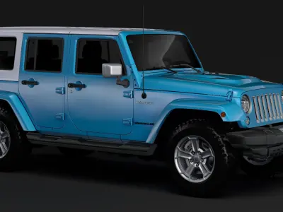 Jeep Wrangler Unlimited Chief JK 2017 3D model