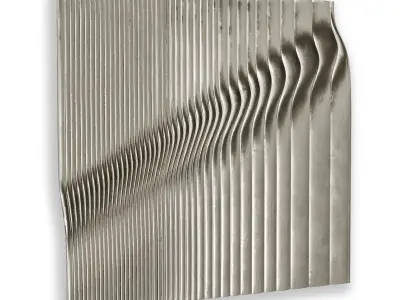 Panel Rise 2009 wall art Low-poly 3D model