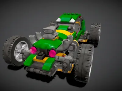 Lego Supernatural Race Car 3D model