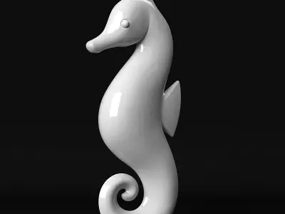 Seahorse 3D print model