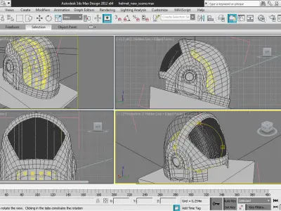 Daft Punk helmet Free 3D model