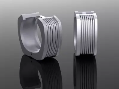 Earrings classic 3D print model