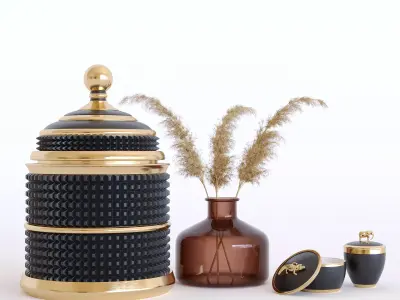 pampas Decorative set 02 3D model