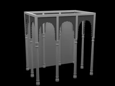 Indian Place 3d  modal  Palace Arch 3D model