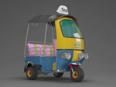 Little Thai Tuk Tuk 3D model