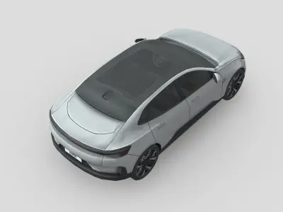 Polestar 4 Low-poly 3D model