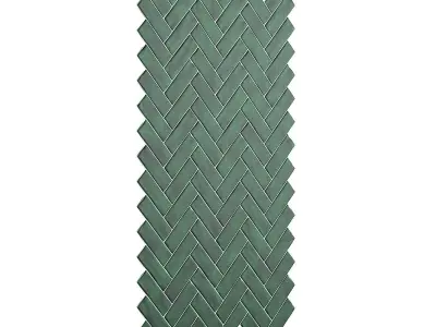 Small Green Wall Panels 3D model