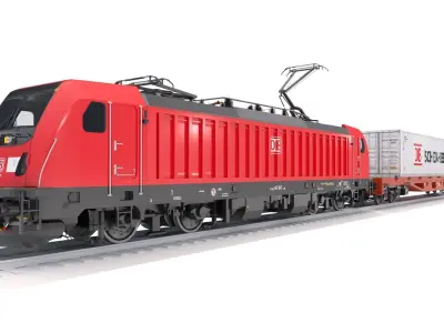 Bombardier TRAXX AC3 DB Cargo 3D model