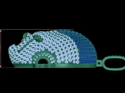 Frieza gold pendants NN083 3D print model