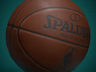 Basketball ball Low-poly 3D model 3