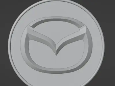 Wheel Cup Mazda for Car 3D print model
