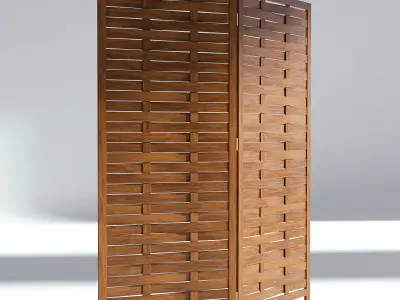 Wooden Room Screen 3D model