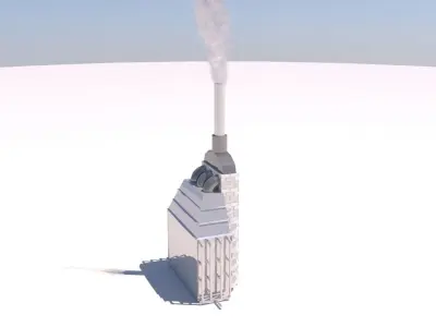 Refinery Industrial Furnace 02 3D model