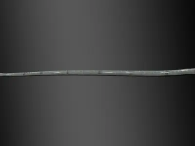 Black Mamba Snake Rig 3D model