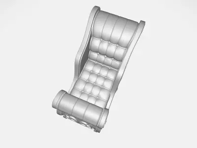 Elegant Christmas Sleigh Ornament 3D Printed Santa Sleigh  3D print model