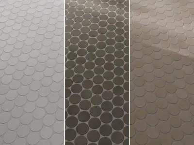 Tile Makoto Matte Ceramic Circle - Set 26  Texture