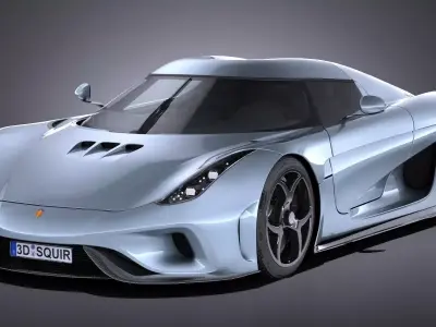 Koenigsegg Regera 2017 3D model