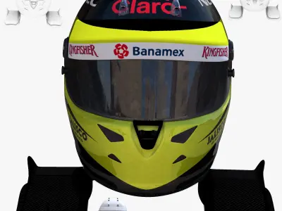 Perez Helmet 2016 Low-poly 3D model