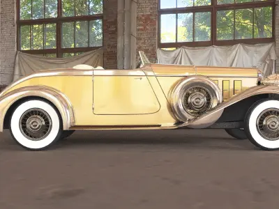 Chrysler Imperial 1932 Low-poly 3D model
